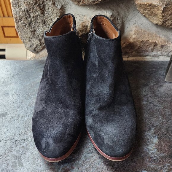 Sam Edelman Black Suede Petty Ankle Bootie Size 8M - Picture 5 of 14